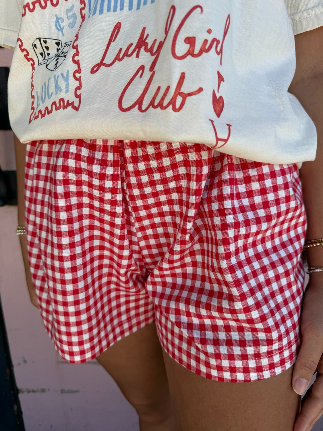 GINGHAM SHORTS 