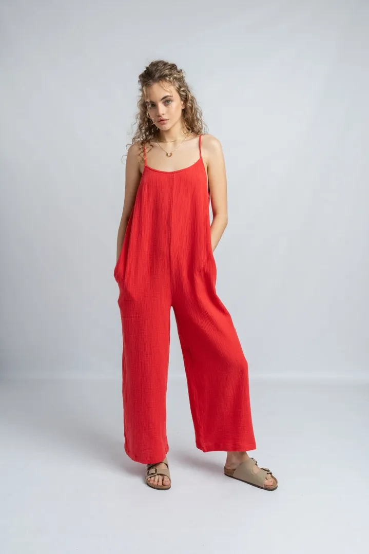 PUCKERED JUMPSUIT