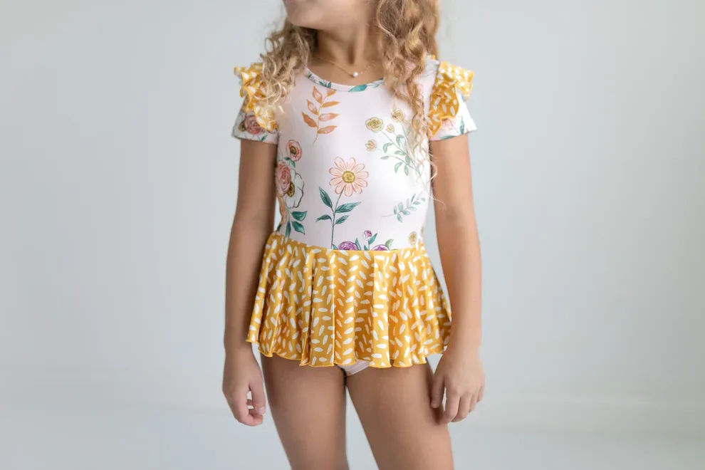 MUSTARD DOT LEOTARD