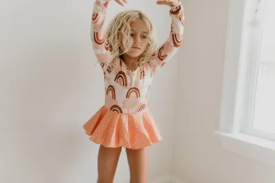SUNSET RAINBOW LEOTARD