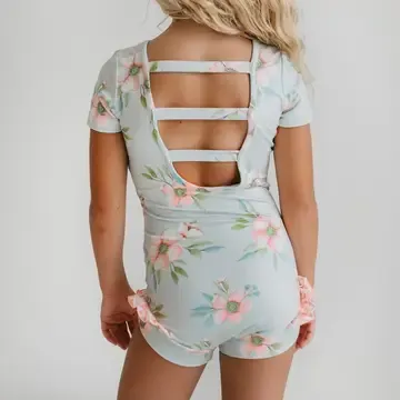 FLOWER SKY LEOTARD SHORTIE