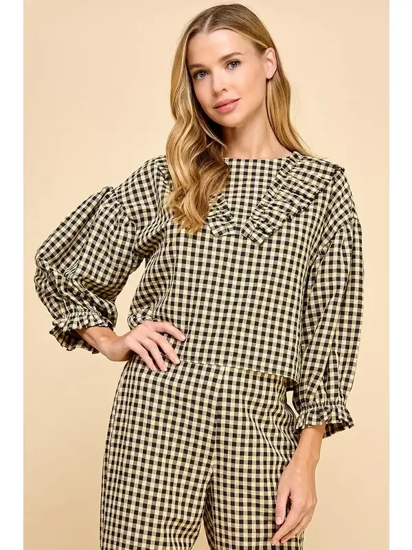 GINGHAM RUFFLE