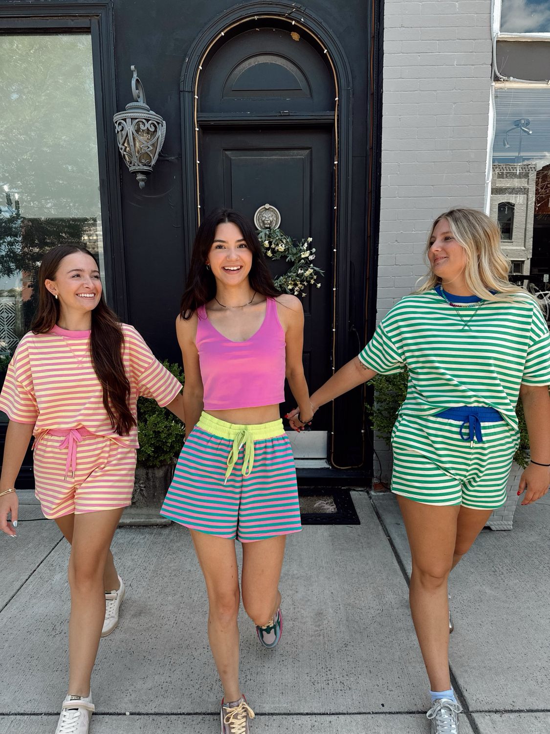 STRIPE TERRY SHORTS