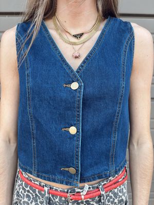 DARK DENIM VEST