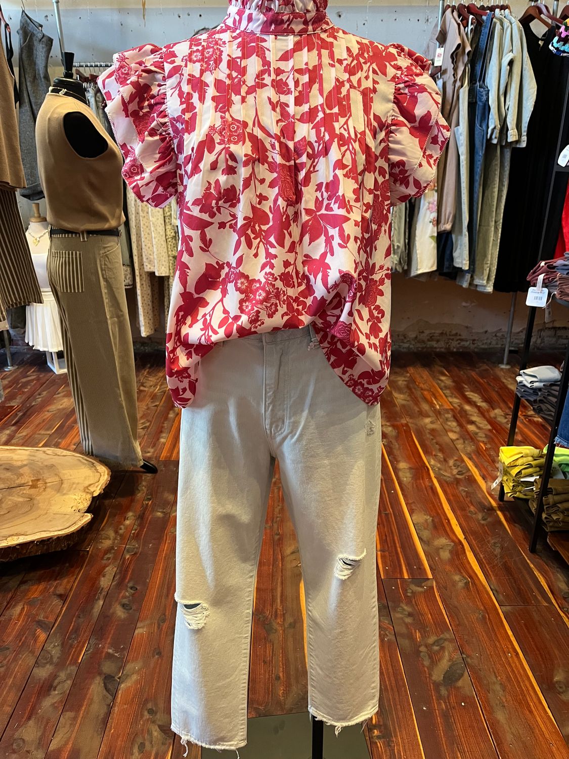 ELLA BUTTON BLOUSE 
