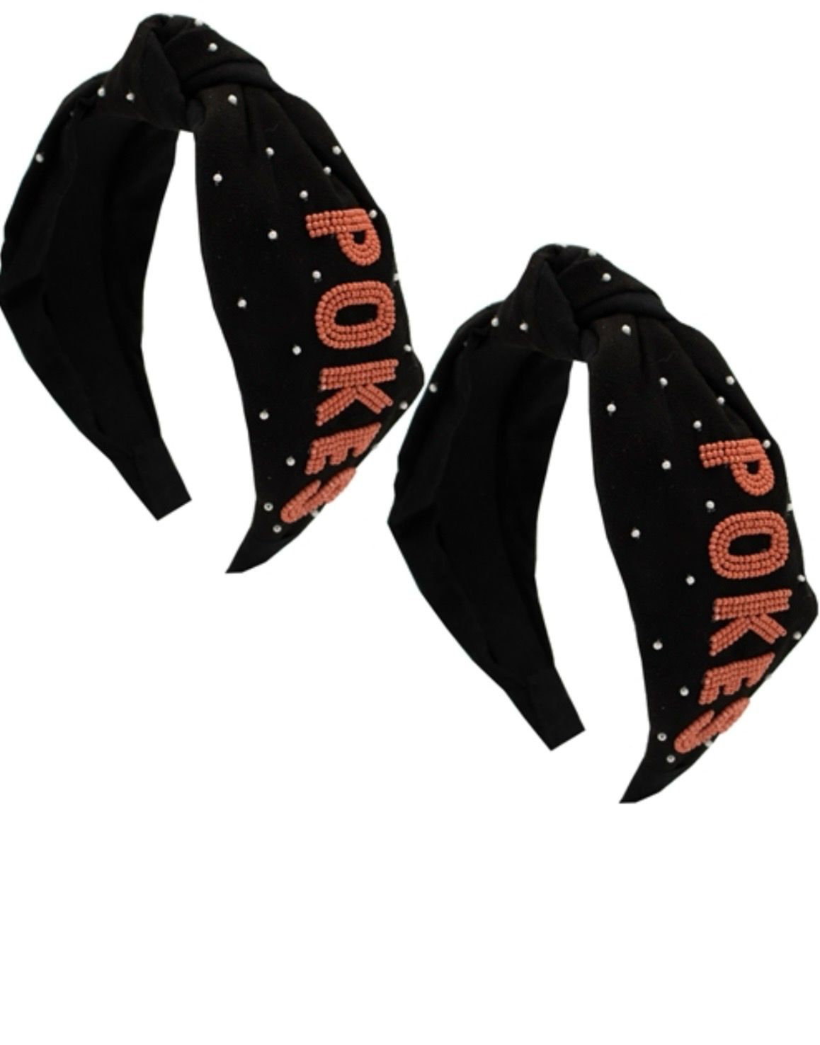 COLLEGIATE BEADED HEADBAND OU/OSU