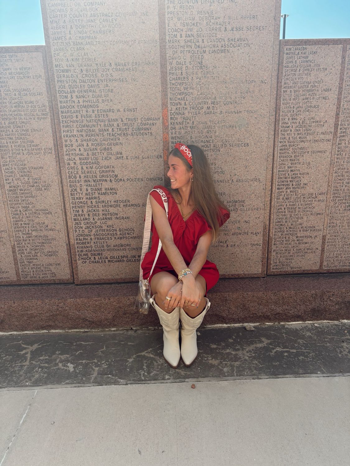 DENIM ROMPER CRIMSON