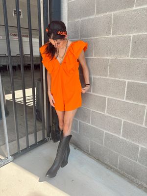 DENIM ROMPER SUNKIST