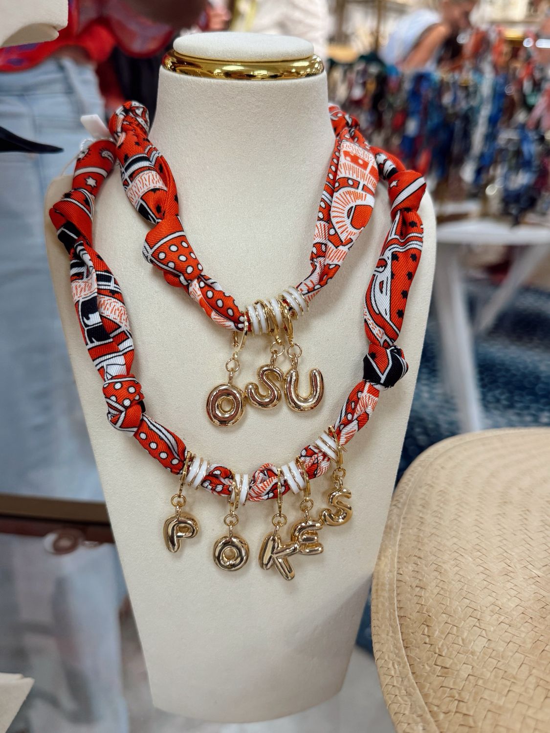 osu scarf necklace