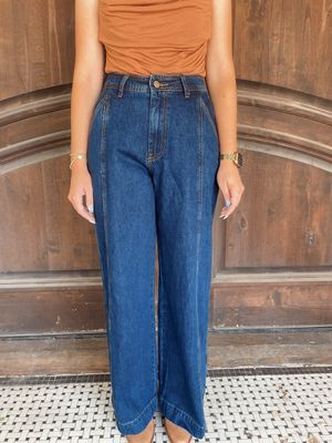 DARK DENIM WIDE LEG
