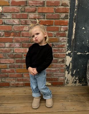 GIRL BLACK CARDI