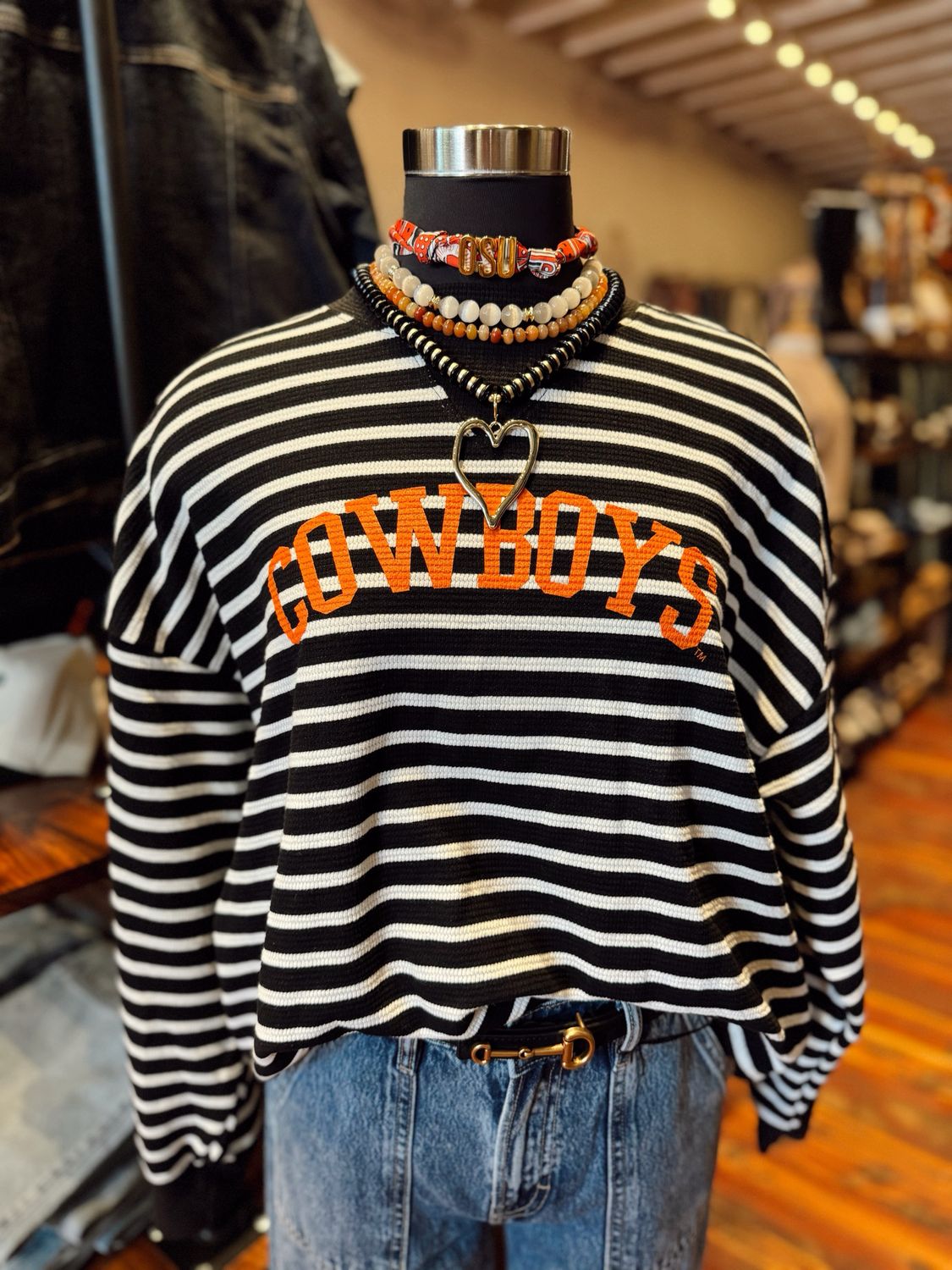 YARD LINE WAFFLE KNIT