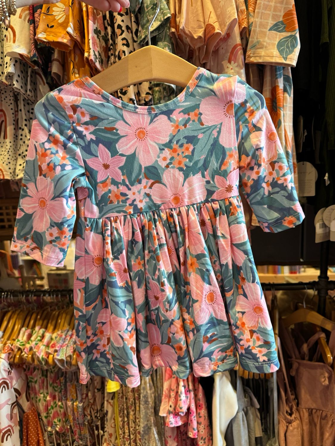 TWIRL DRESS RAINFOREST BLOOMS 
