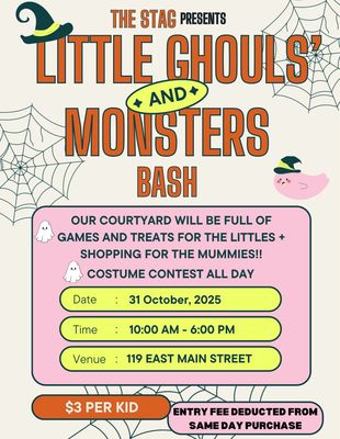 little ghouls’ &amp; monsters bash TICKETS