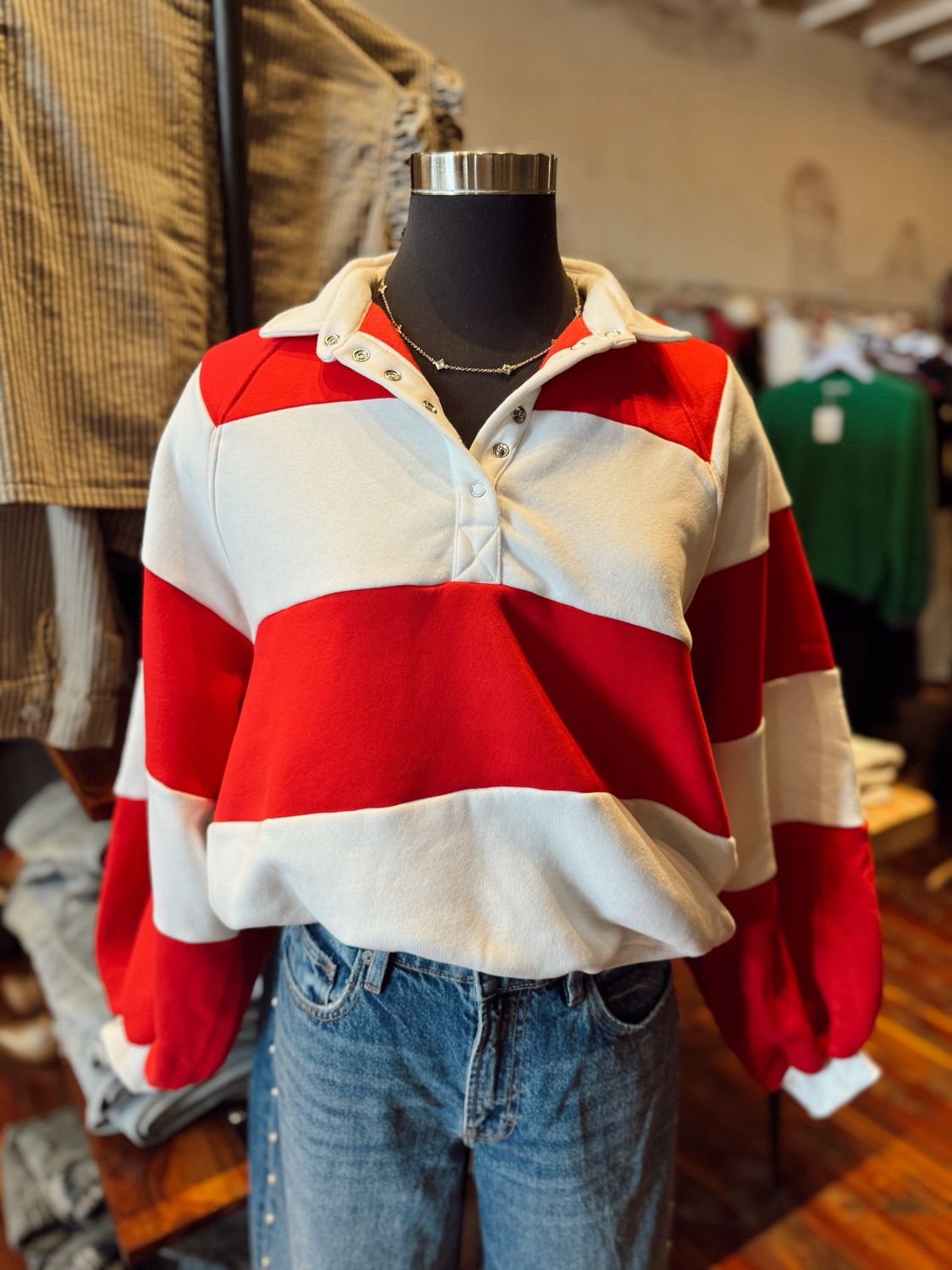 EVERLY STRIPED PULLOVER