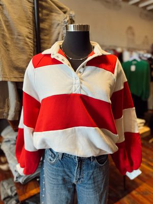 EVERLY STRIPED PULLOVER