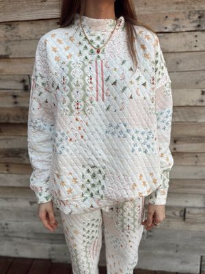 QUILTED SWEATSHIRT