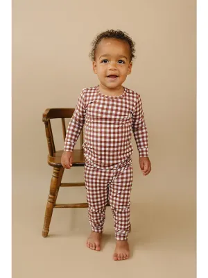 CHOCOLATE GINGHAM 2 PIECE