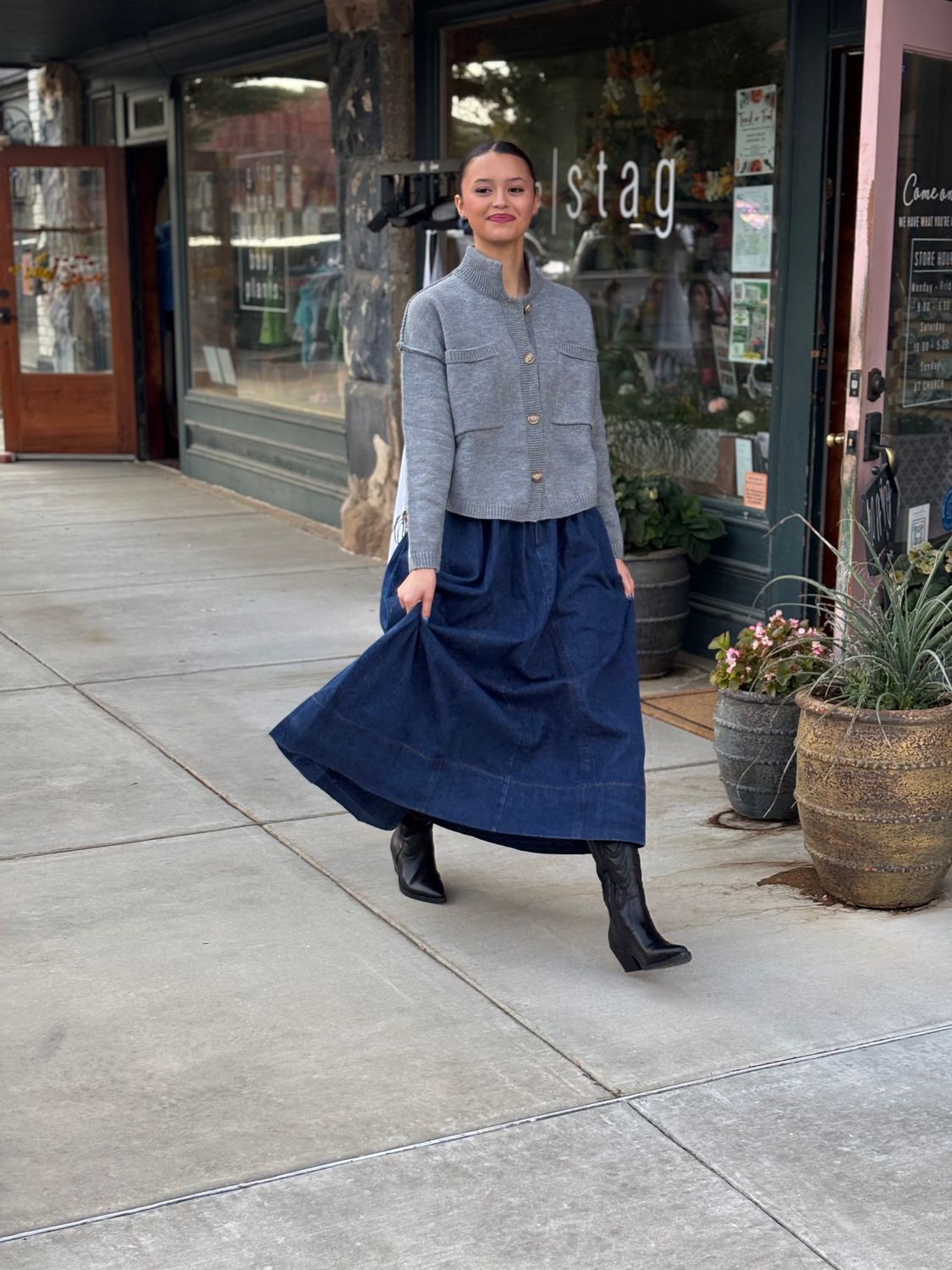 HIGH NECK SWEATER CARDIGAN