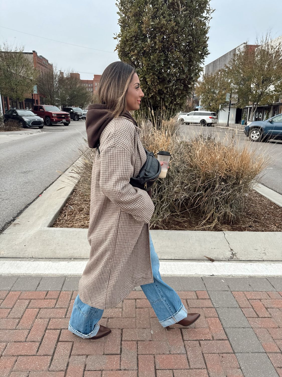 OVERSIZED CHECK COAT