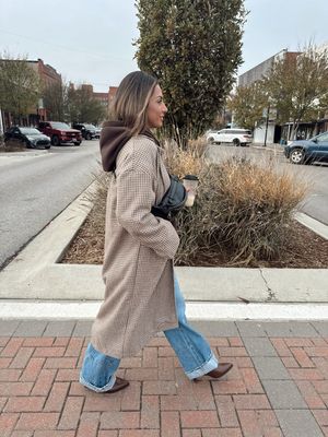 OVERSIZED CHECK COAT