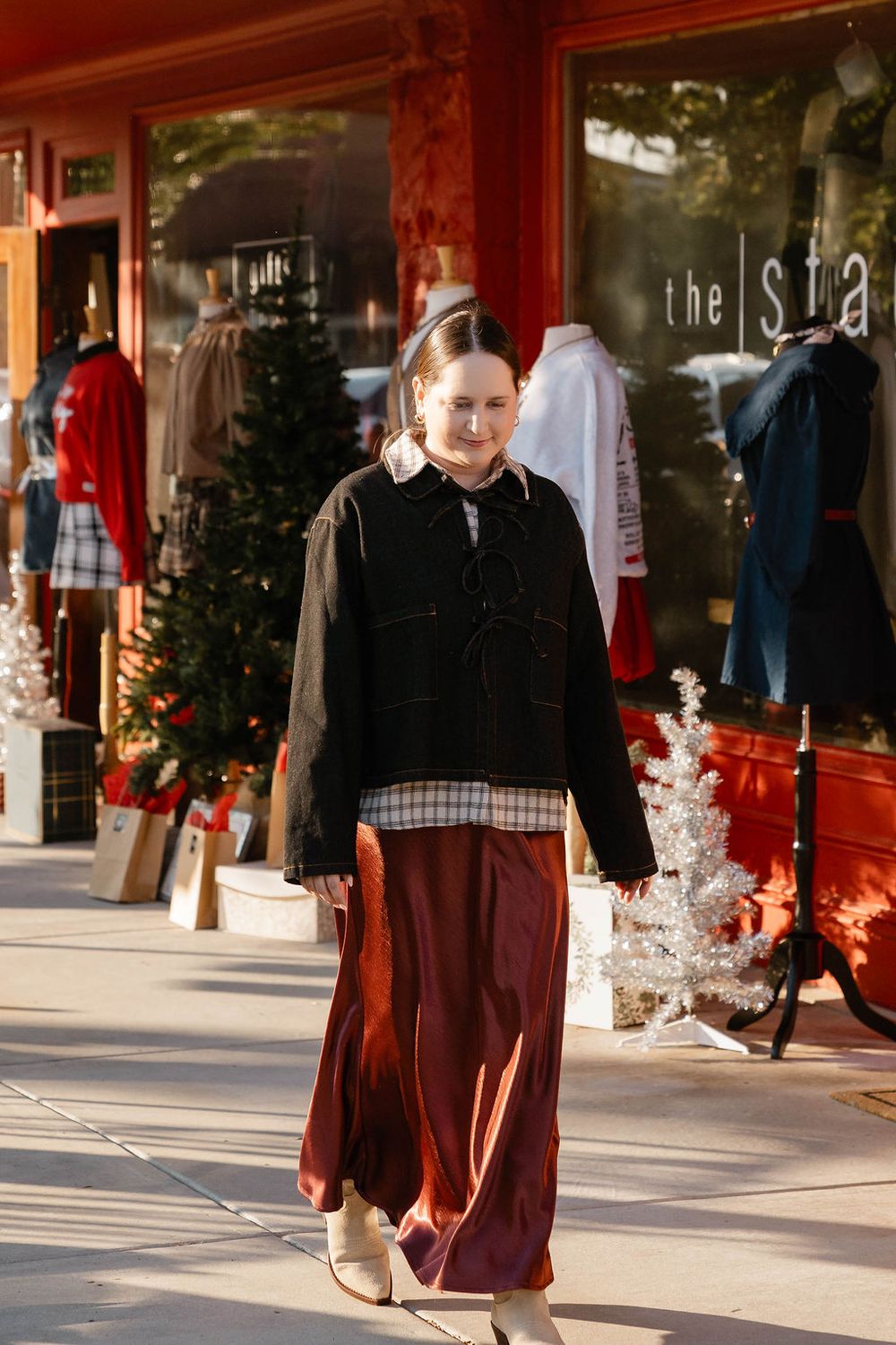 BOW TIE DENIM JACKET