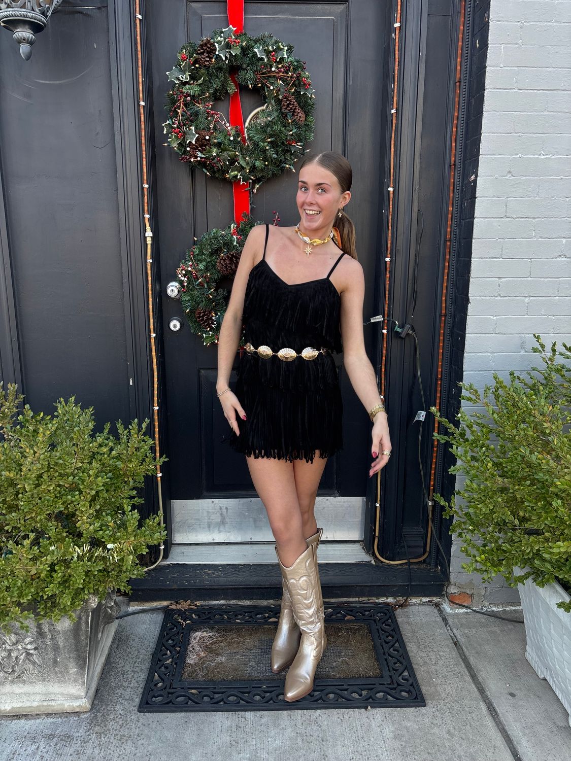 EMROIDERED DENIM MINI