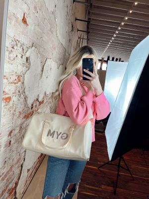 GYM DUFFLE CREAM