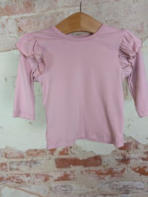 VINTAGE PINK FLUTTER LS