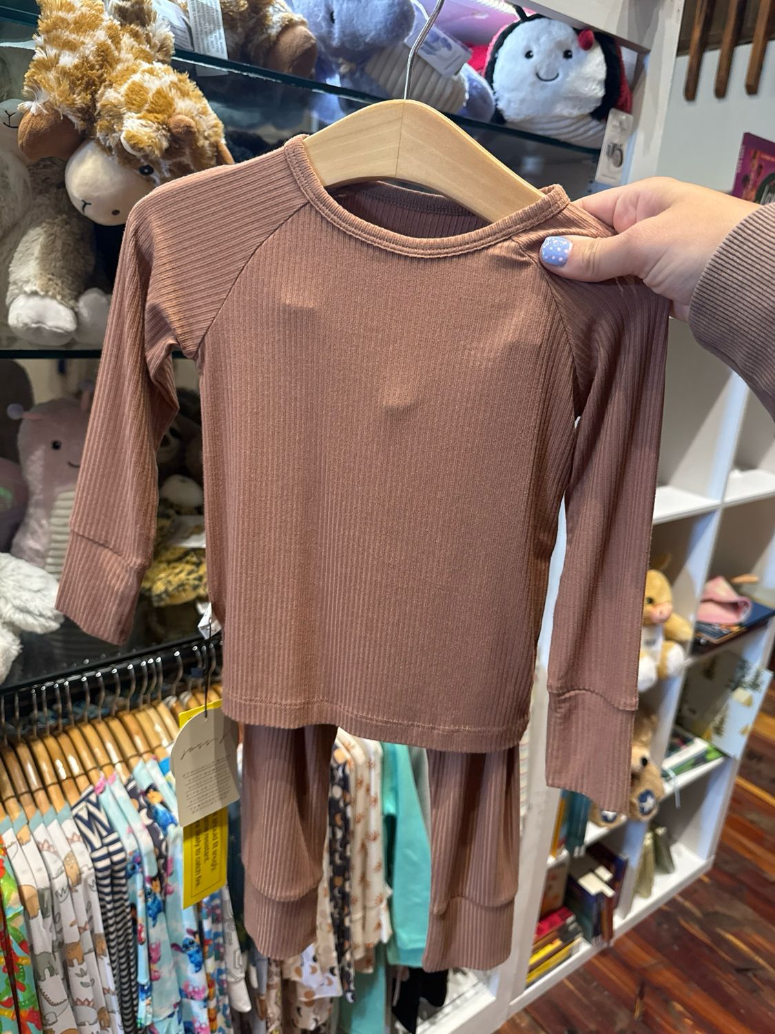 BROWN BAMBOO SET LS 