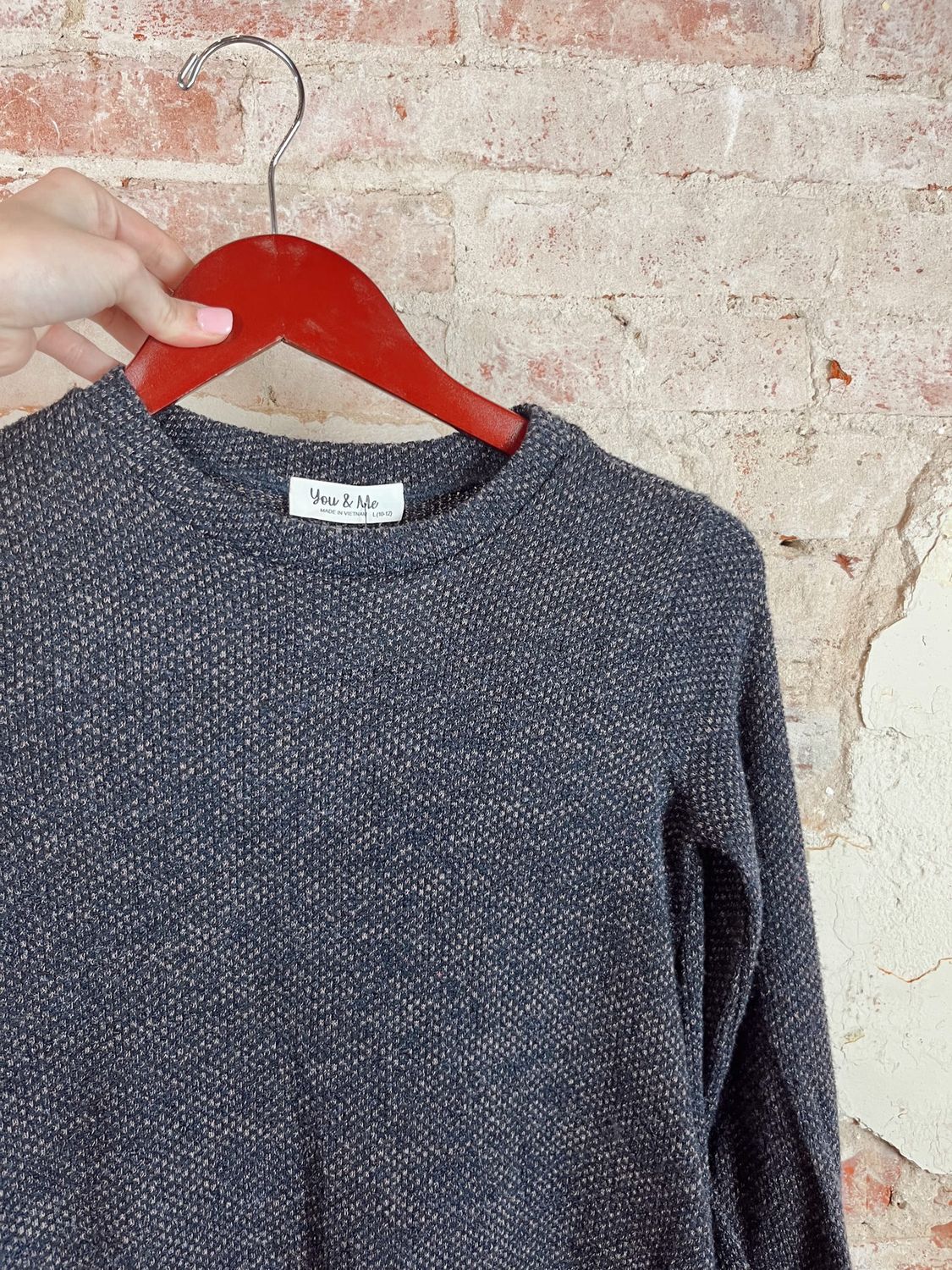 M&amp;M GIRLS DRESS CHARCOAL 