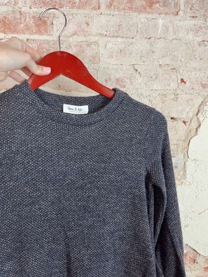 M&amp;M GIRLS DRESS CHARCOAL 