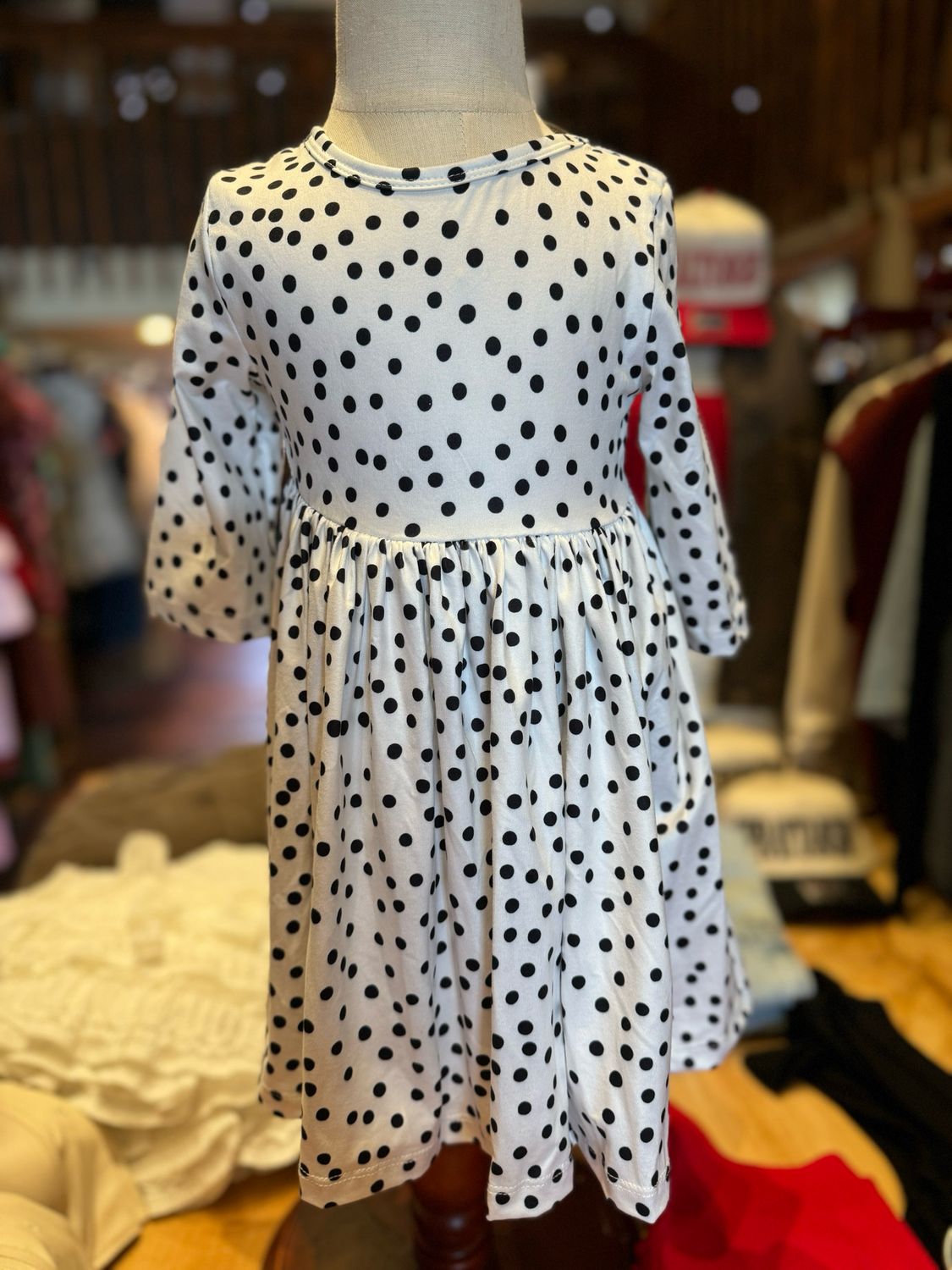 TWIRL DRESS SCATTERED DOT
