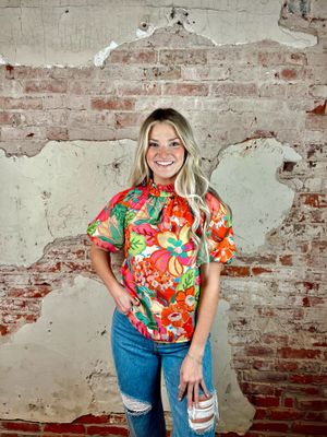 PENNY BUTTON BLOUSE PINK