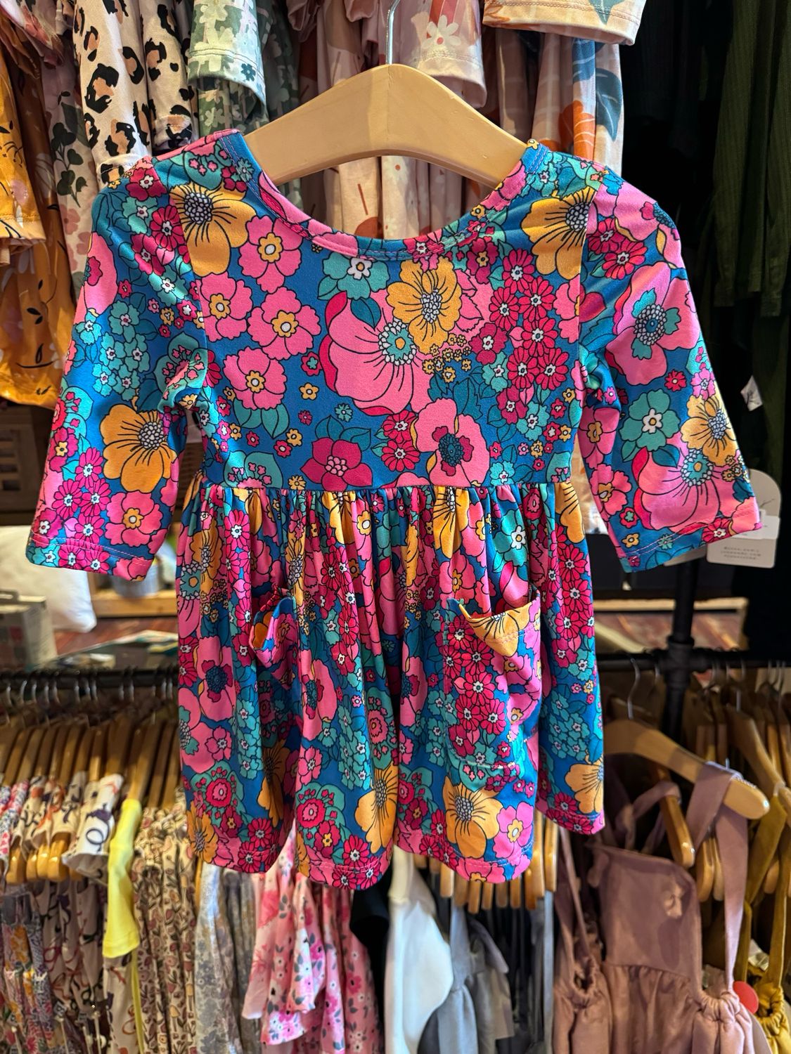 POCKET DRESS FEELING FLORAL 