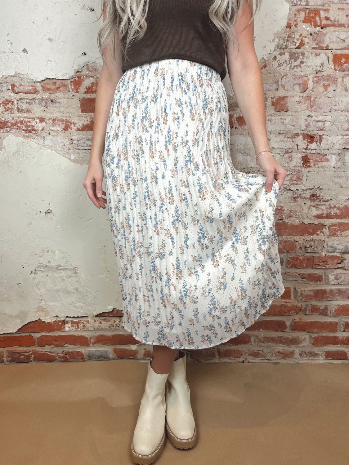 PLEATED MIDI