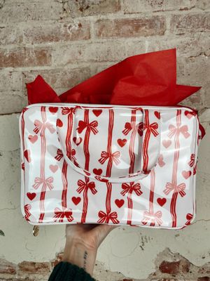 CLEAR COAT TOILETRY CASE