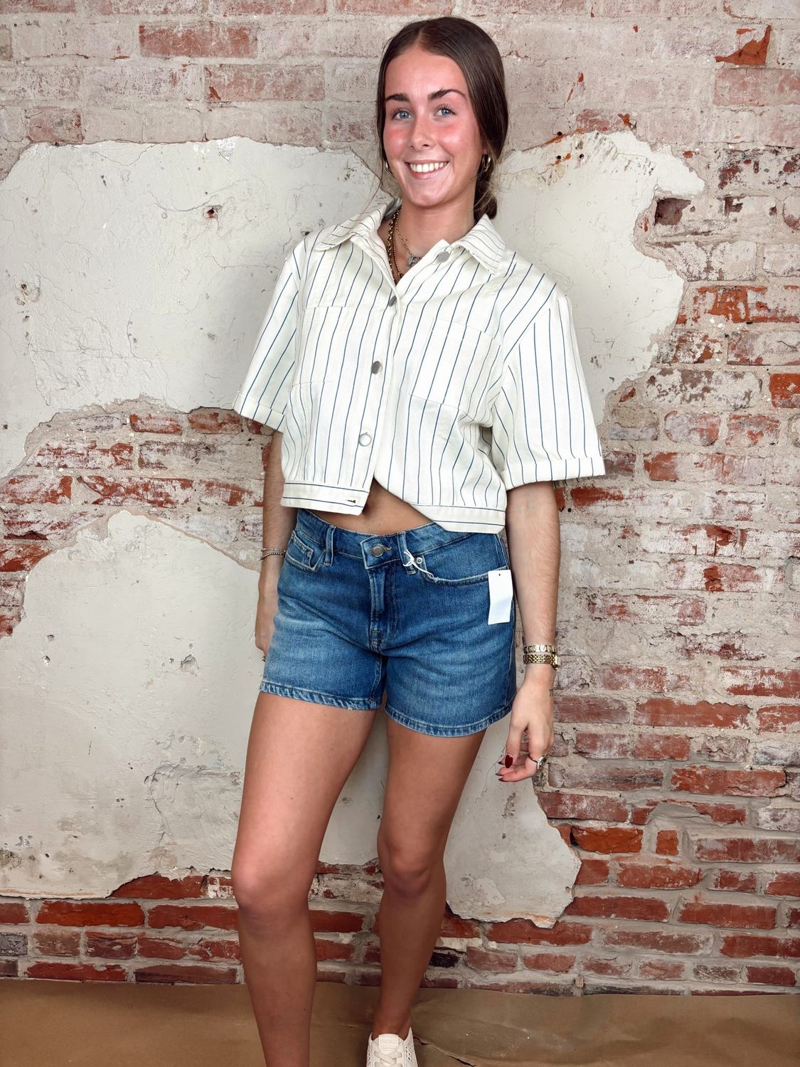 STRIPED RAYON JACKET