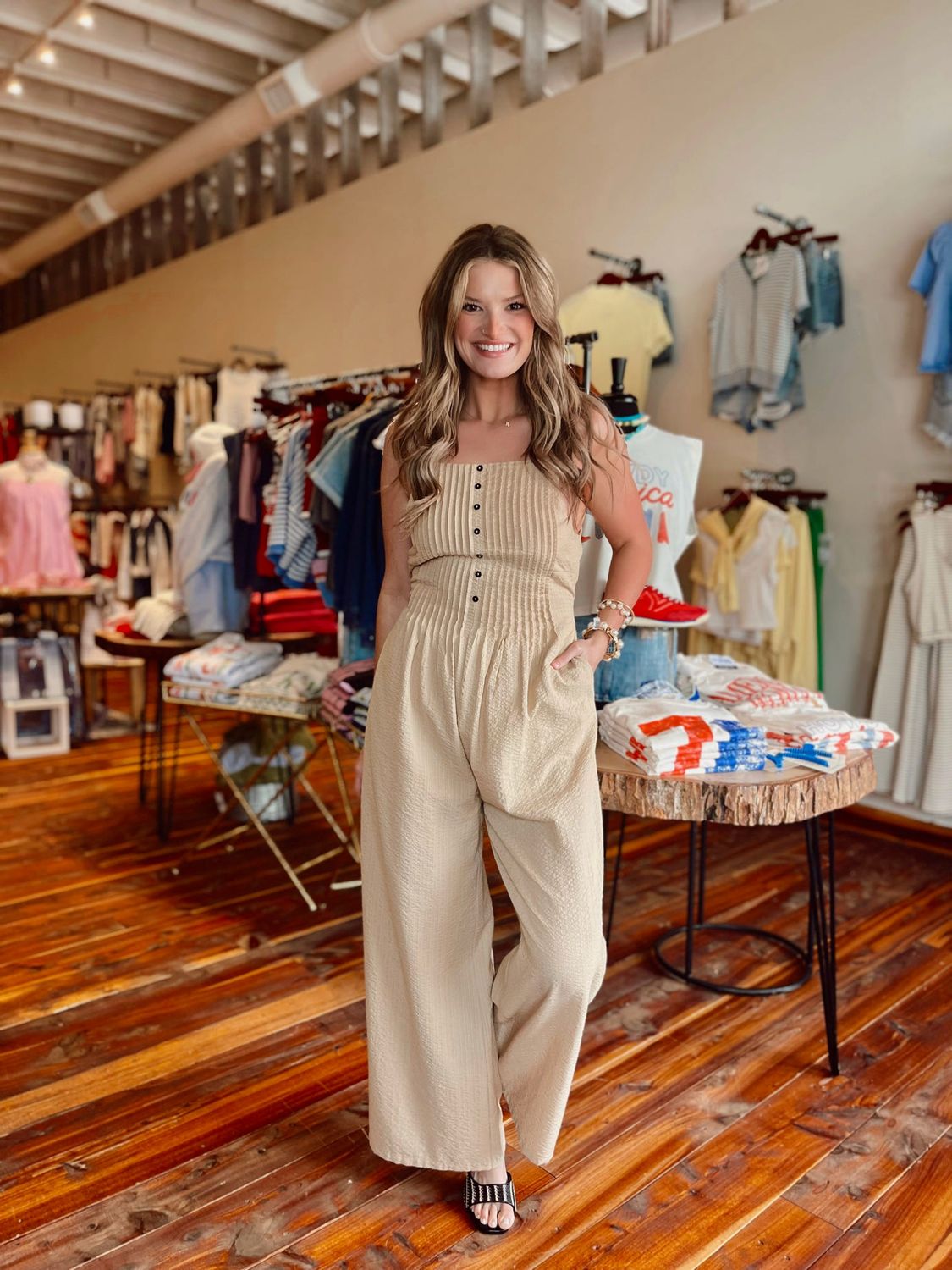 CRINKLED JUMPSUIT
