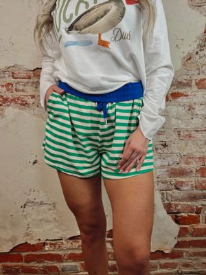 STRIPE TERRY SHORTS