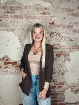 RUCHED BLAZER