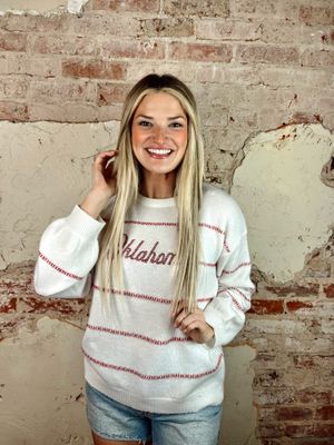 THREADED SCRIPT SWEATER OU