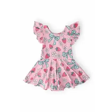 BERRY PICNIC TWIRL LEOTARD