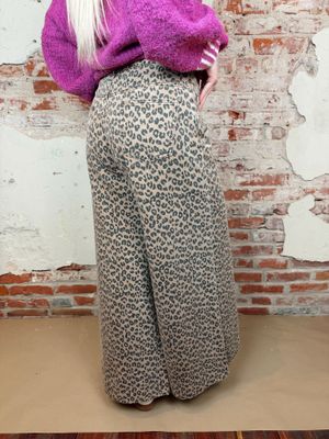 LEOPARD WIDE LEG