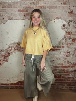 STRIPED WIDE LEG