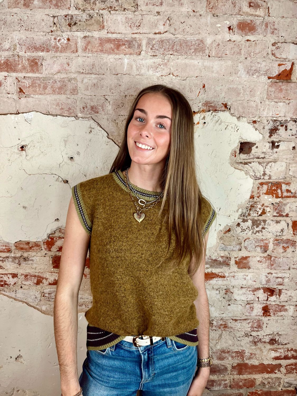 CREWNECK SWEATER VEST