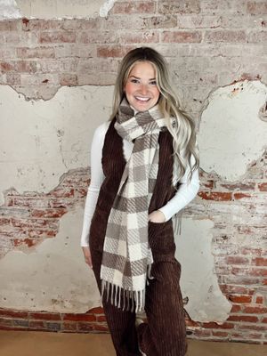 GINGHAM SCARF