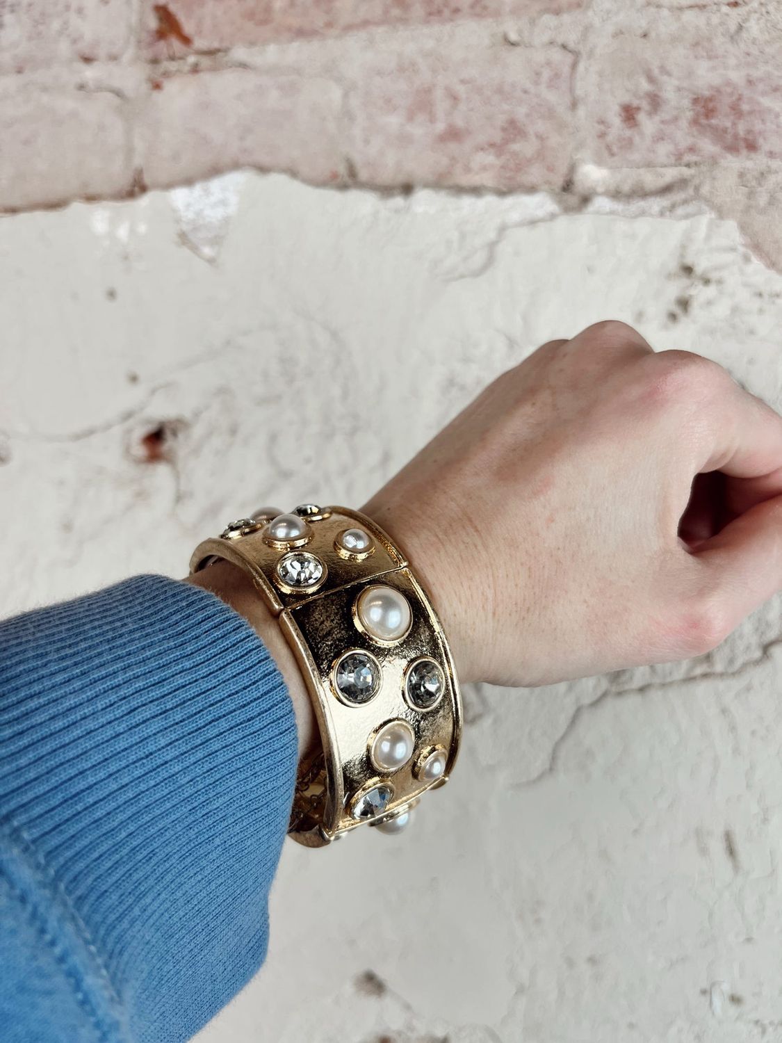 DIAMOND &amp; PEARL CUFF