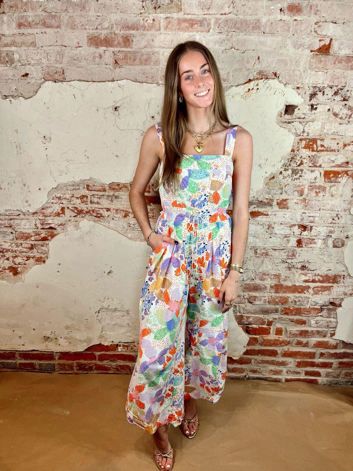 FLORAL JUMPSUIT