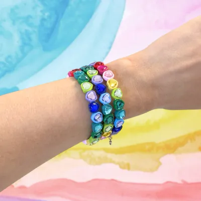 THE STAG BOUTIQUE ENAMEL HEART BRACELET ARDMORE, OK